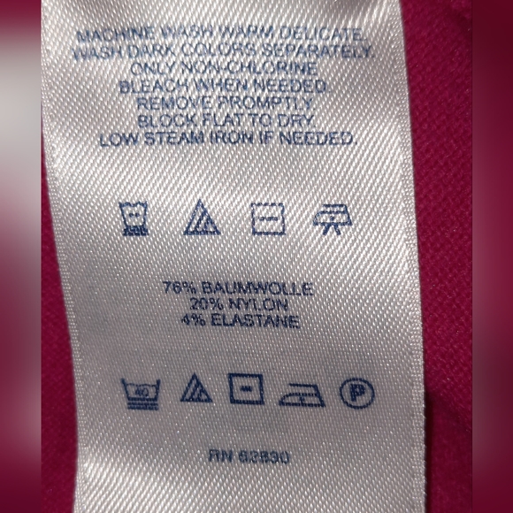 Lands End Button Down Pink Cardigan size LP - Picture 9 of 9